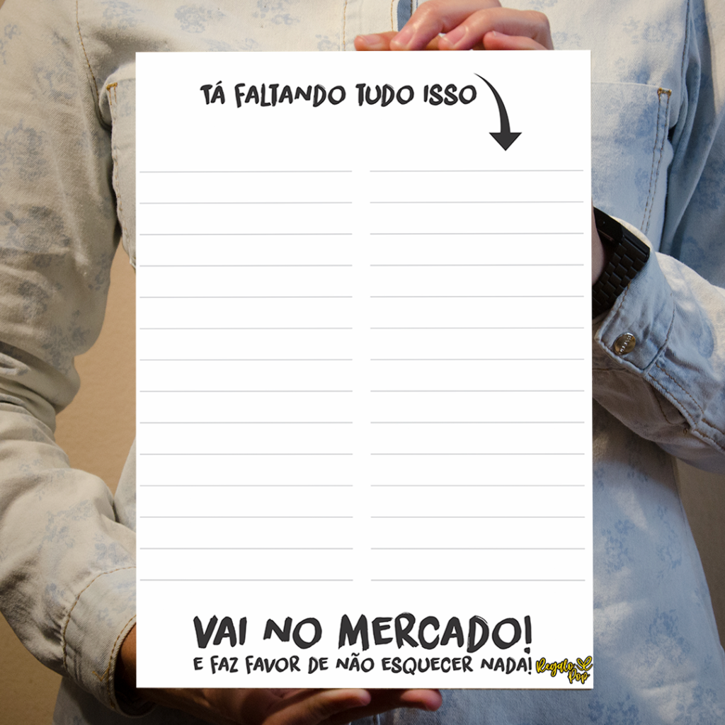 Imã Lista de compras tá faltando