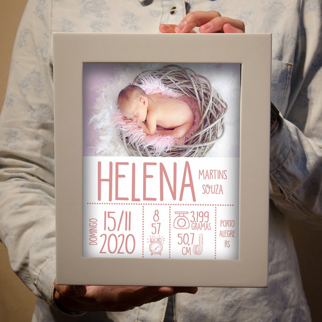 Quadro bebê menina foto