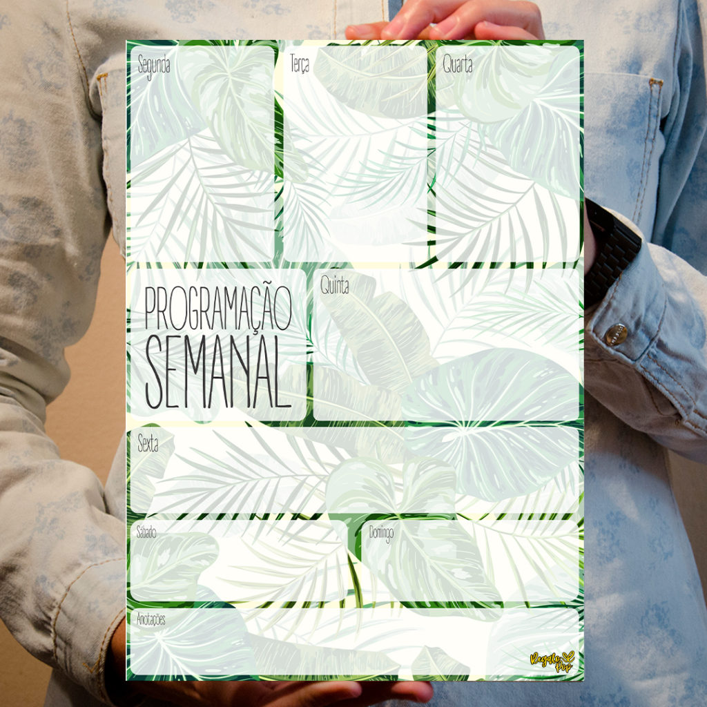 Imã programação folhas