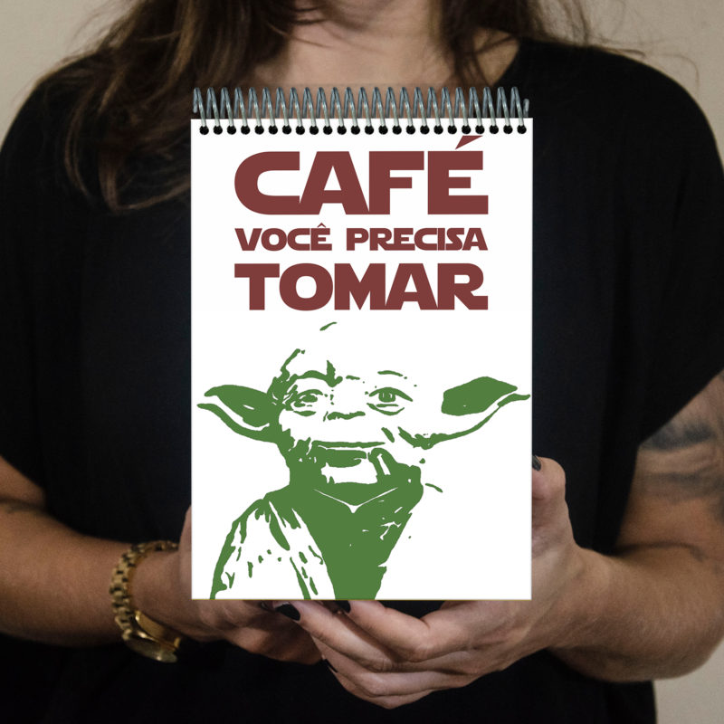 Bloco café Yoda