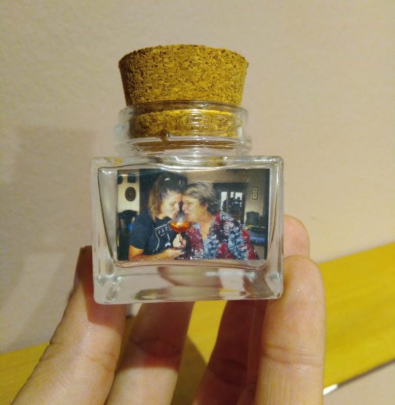 Foto no pote - Quadrado