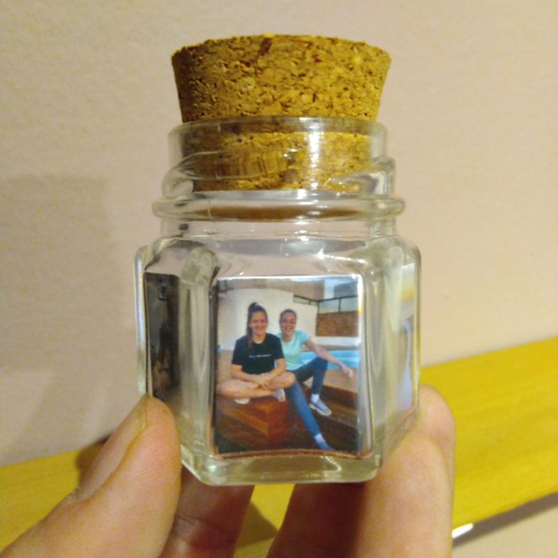 Foto no pote - Sextavado