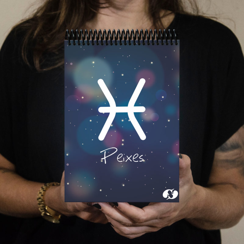 Bloco signos color peixes