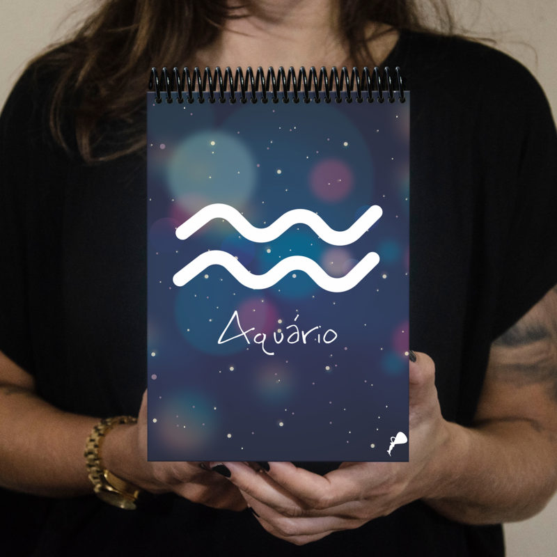 Bloco signos color aquário