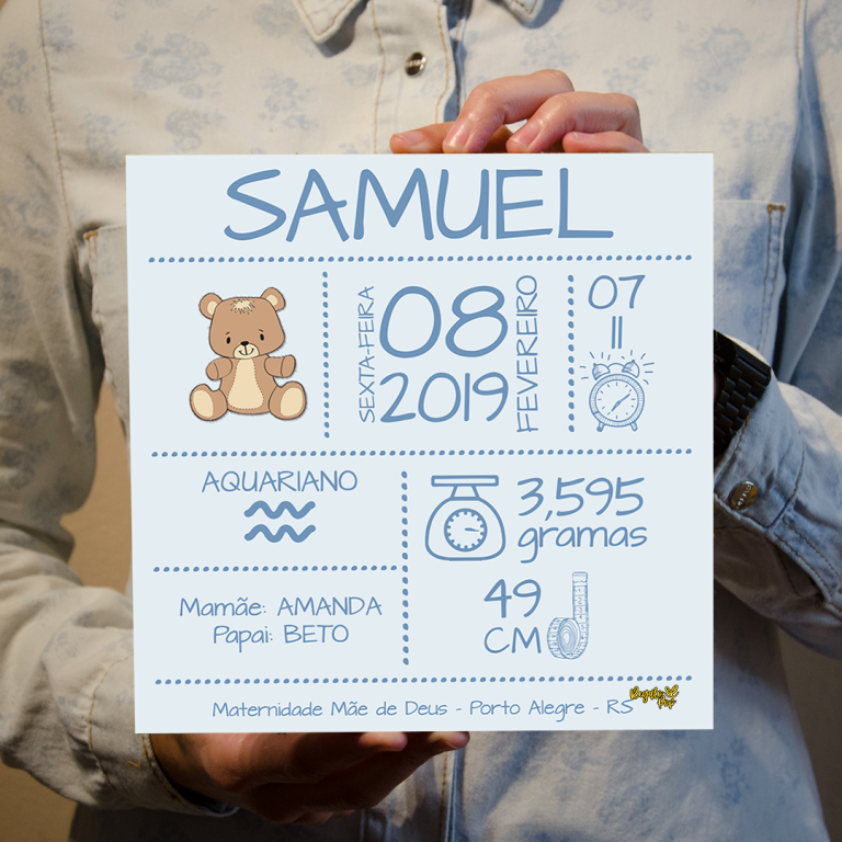 Quadro bebê menino urso - Imagem 9