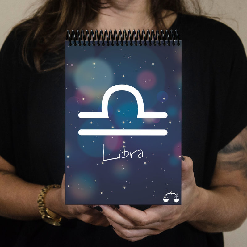 Bloco signos color libra