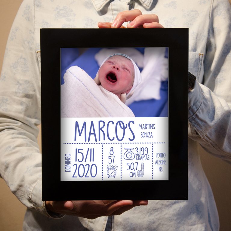 Quadro bebê menino foto