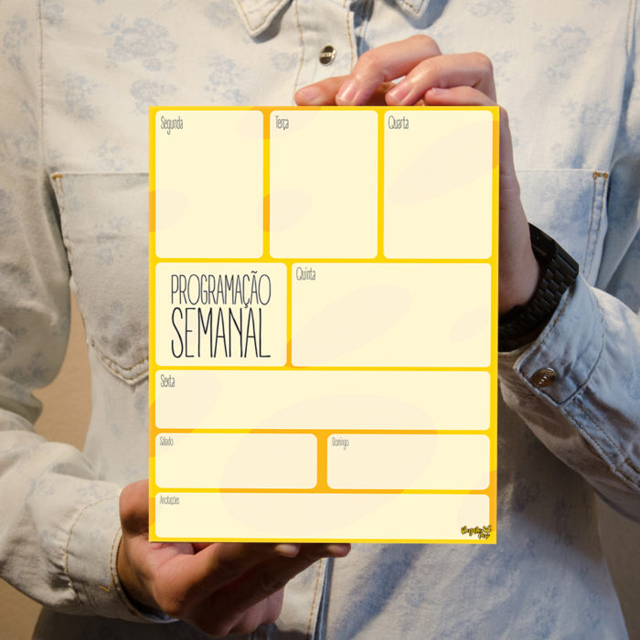 Quadro programação amarelo - Imagem 6