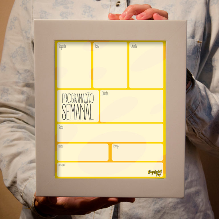Quadro programação amarelo - Imagem 4