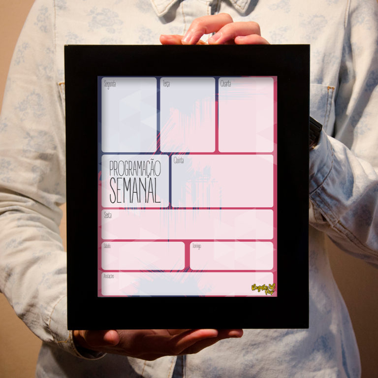 Quadro programação azul/rosa - Imagem 3
