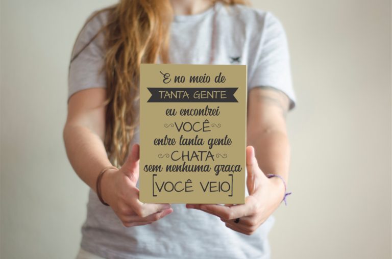Quadro música e no meio de tanta gente eu encontrei você - Imagem 3