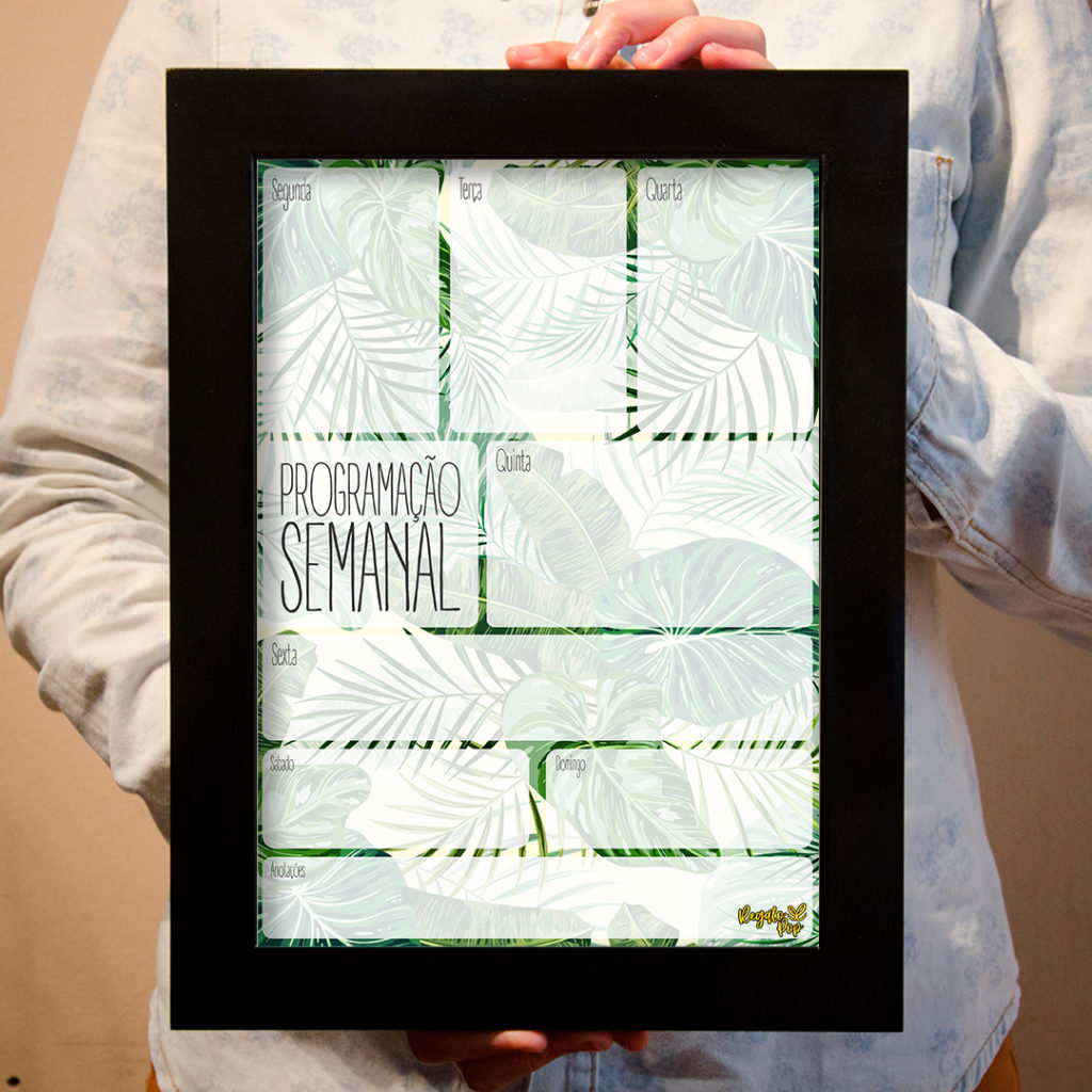 Quadro programação folhas