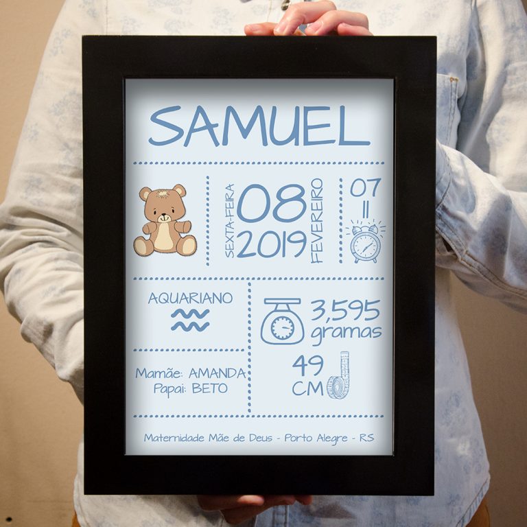 Quadro bebê menino urso - Imagem 6