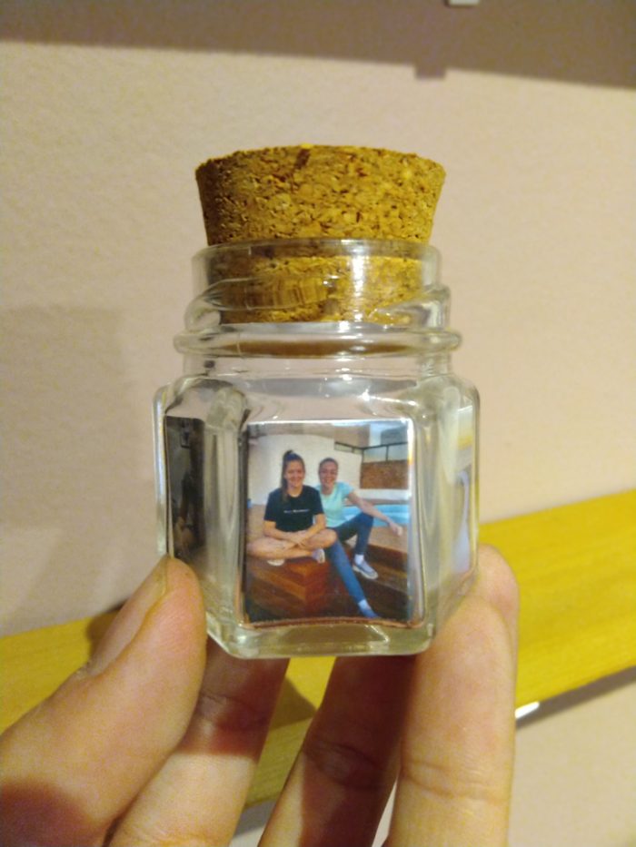 Foto no pote - Sextavado