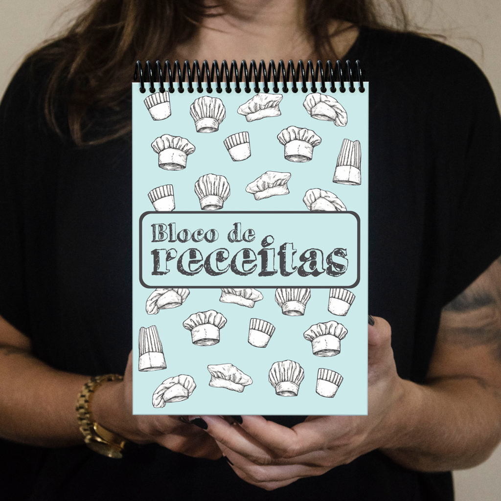 Bloco de receitas chapéu