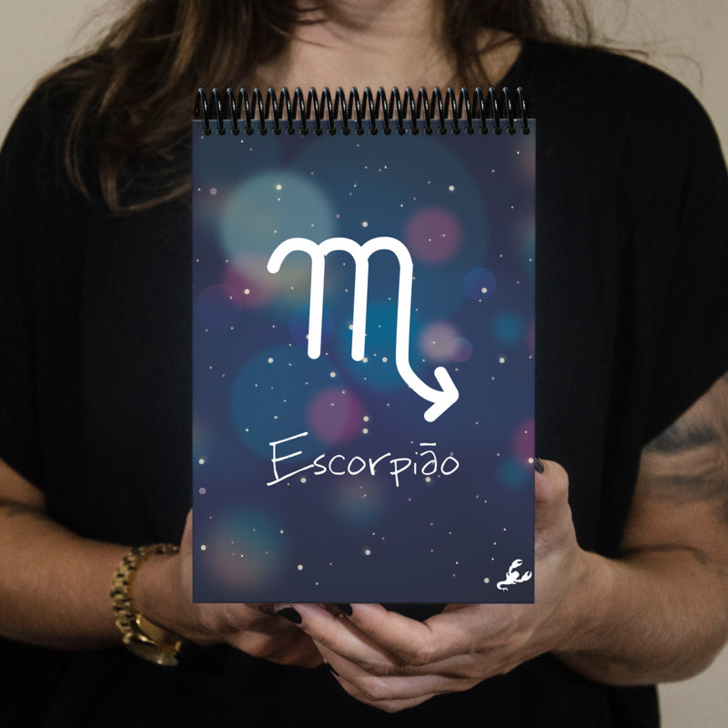 Bloco signos color escorpião