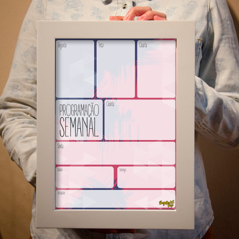 Quadro programação azul/rosa - Imagem 4