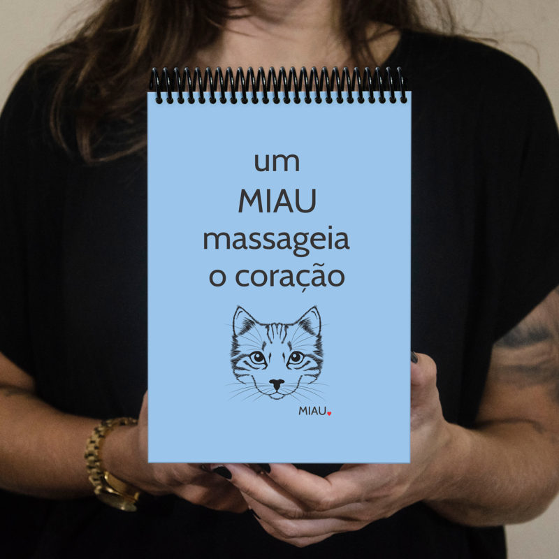 Bloco miau massageia o coração