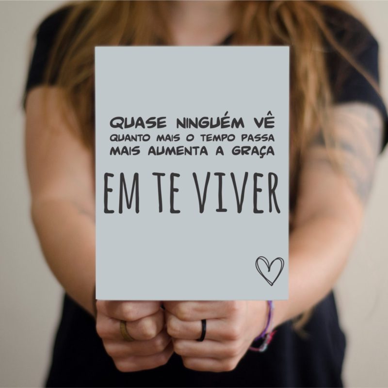 Quadro música eu amei te ver