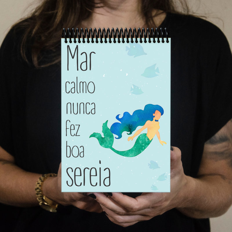 Bloco mar calmo sereia