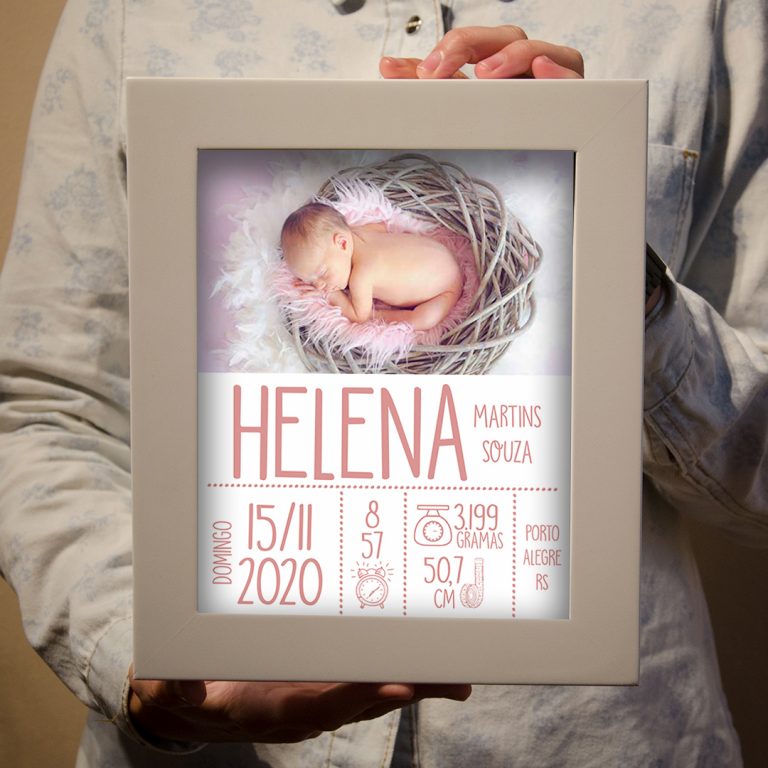 Quadro bebê menina foto